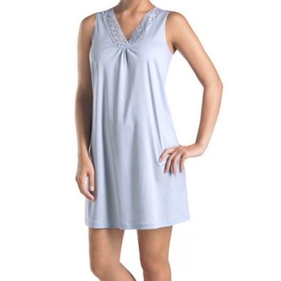 light blue long nightgown